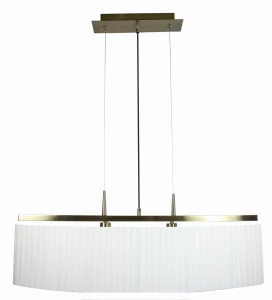 BERG LAMPA WISZĄCA 2X40W E14 PATYNA ABAŻUR BIAŁY | Candellux 32-45171