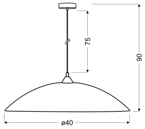 BRAGA LAMPA WISZĄCA 40 1X60W E27 | Candellux 31-09265