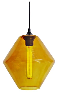 BREMEN LAMPA WISZĄCA 20 1X60W E27 KLOSZ POMARAŃCZOWY + ŻARÓWKA | Candellux 31-36223
