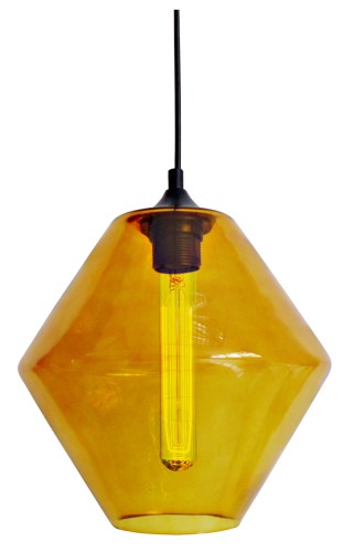 BREMEN LAMPA WISZĄCA 20 1X60W E27 KLOSZ POMARAŃCZOWY + ŻARÓWKA | Candellux 31-36223