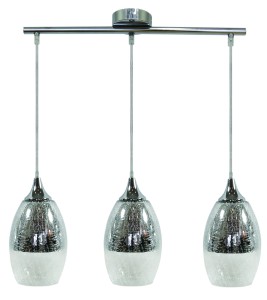 CELIA LAMPA WISZĄCA 3X60W E27 SREBRNY | Candellux 33-51585