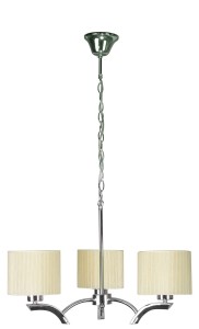 DRAGA LAMPA WISZĄCA 3X60W E27 KREMOWY | Candellux 33-04208