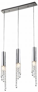 DUERO LAMPA WISZĄCA 3X3W LED GU10 CHROM | Candellux 33-25272