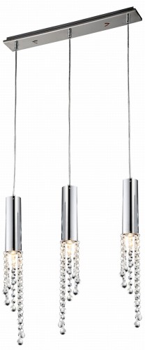 DUERO LAMPA WISZĄCA 3X3W LED GU10 CHROM | Candellux 33-25272