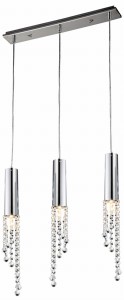 DUERO LAMPA WISZĄCA 3X3W LED GU10 CHROM BEZ ŻARÓWKI | Candellux 33-25272-Z