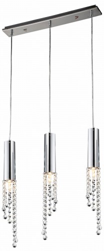 DUERO LAMPA WISZĄCA 3X3W LED GU10 CHROM BEZ ŻARÓWKI | Candellux 33-25272-Z