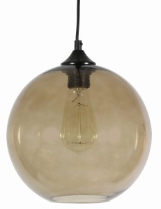 EDISON LAMPA WISZĄCA 25 1X60W E27 BRĄZOWY + ŻARÓWKA | Candellux 31-28259
