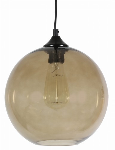 EDISON LAMPA WISZĄCA 25 1X60W E27 BRĄZOWY + ŻARÓWKA | Candellux 31-28259