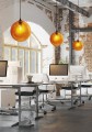 EDISON LAMPA WISZĄCA 25 1X60W E27 BURSZTYNOWY + ŻARÓWKA | Candellux 31-21397