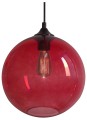 EDISON LAMPA WISZĄCA 25 1X60W E27 CZERWONY + ŻARÓWKA | Candellux 31-21410