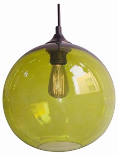 EDISON LAMPA WISZĄCA 25 1X60W E27 ZIELONY + ŻARÓWKA | Candellux 31-29546