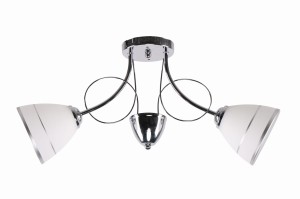 ELOTTE LAMPA SUFITOWA 2X40W E27 BIAŁY | Candellux 32-78667