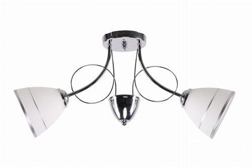 ELOTTE LAMPA SUFITOWA 2X40W E27 BIAŁY | Candellux 32-78667