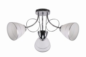 ELOTTE LAMPA SUFITOWA 3X40W E27 BIAŁY | Candellux 33-77974