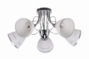 ELOTTE LAMPA SUFITOWA 5X40W E27 BIAŁY | Candellux 35-77936
