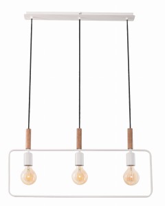 FRAME LAMPA WISZĄCA 3X60W E27 BIAŁY | Candellux 33-73532