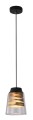 FRESNO LAMPA WISZĄCA CZARNY 1X60W E27 KLOSZ BEZBARWNY | Candellux 31-78384
