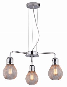 GLIVA LAMPA WISZĄCA 3X60W E27 CHROM (BEZ ŻARÓWEK) | Candellux 33-58539