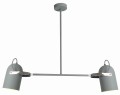 GRAY LAMPA WISZĄCA 2X40W E27 SZARY | Candellux 32-66510