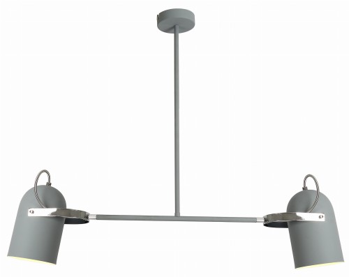 GRAY LAMPA WISZĄCA 2X40W E27 SZARY | Candellux 32-66510
