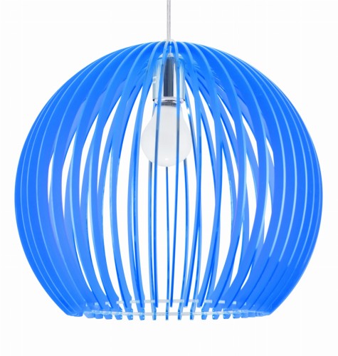 HAGA LAMPA WISZĄCA 1X60W E27 36X36X110 NIEBIESKI | Candellux 31-50345