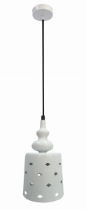 HAMP LAMPA WISZĄCA 15/26 1X60W E27 BIAŁY | Candellux 31-51905