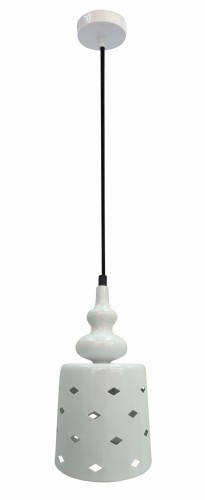 HAMP LAMPA WISZĄCA 15/26 1X60W E27 BIAŁY | Candellux 31-51905
