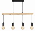 IZZY LAMPA WISZĄCA 4X60W E27 CZARNY | Candellux 34-77929