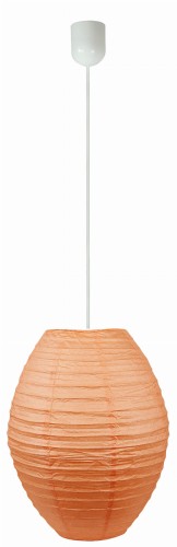LAMPA KOKON W SZTAŁCIE ULA PAPIEROWY POMARAŃCZ 40X55CM/LINKA | Candellux 31-05670