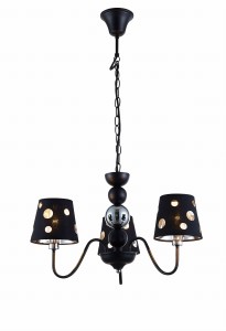 LAMPA WISZĄCA BATLEY 3 CZARNY | Candellux 50203105
