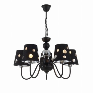 LAMPA WISZĄCA BATLEY 5 CZARNY | Candellux 50205106