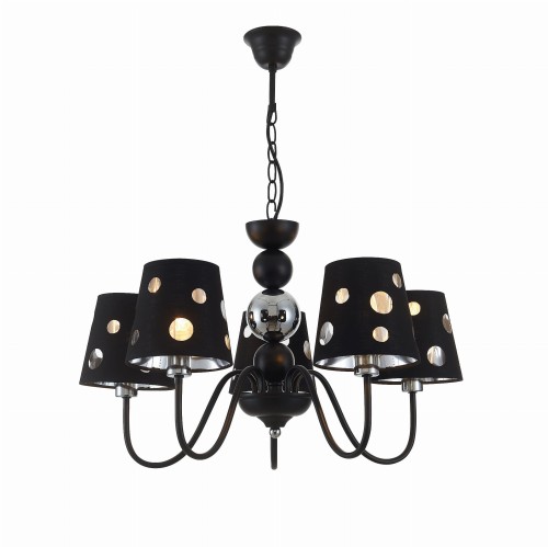 LAMPA WISZĄCA BATLEY 5 CZARNY | Candellux 50205106