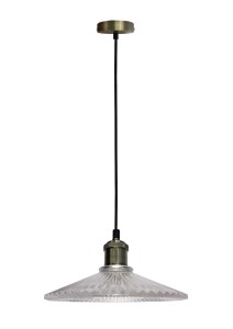 LAMPA WISZĄCA CHESTER 210mm 1 BEZBARWNY PATYNA | Candellux 50101271