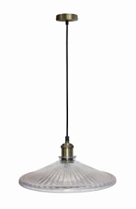 LAMPA WISZĄCA CHESTER 300mm 1 BEZBARWNY PATYNA | Candellux 50101272