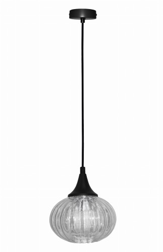 LAMPA WISZĄCA EXETER  145mm 1 CZARNY | Candellux 50101275