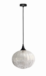 LAMPA WISZĄCA EXETER 240mm 1 CZARNY | Candellux 50101276