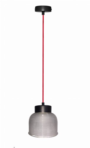 LAMPA WISZĄCA LIVERPOOL I 1 CZERWONY 90x14,5x0 | Candellux 50101287