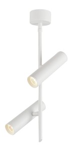LAMPA WISZĄCA TUBA 2X5W LED BIAŁY 4000K | Candellux 32-76274