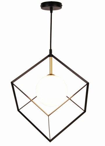 LAMPA WISZĄCA WEERT 1 CZARNY ZŁOTY 120x20x20 | Candellux 50101046