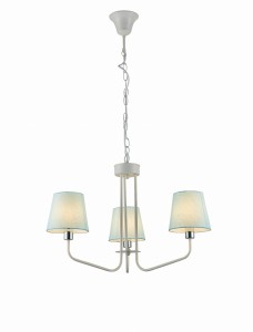 LAMPA WISZĄCA YORK 3 BIAŁY NIEBIESKI | Candellux 50203096
