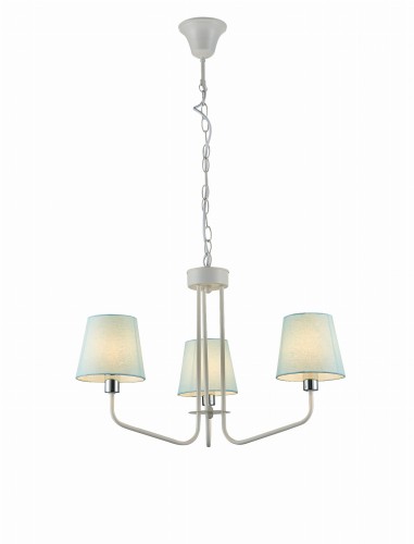 LAMPA WISZĄCA YORK 3 BIAŁY NIEBIESKI | Candellux 50203096