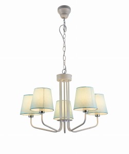 LAMPA WISZĄCA YORK 5 BIAŁY NIEBIESKI | Candellux 50205093