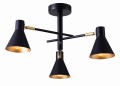 LESS LAMPA WISZĄCA 3X40W E14 CZARNY MATOWY | Candellux 33-70975