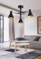 LESS LAMPA WISZĄCA 3X40W E14 CZARNY MATOWY | Candellux 33-70975