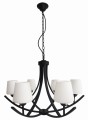 LONDYN LAMPA WISZĄCA 6X60W E27 CZARNY | Candellux 36-38845
