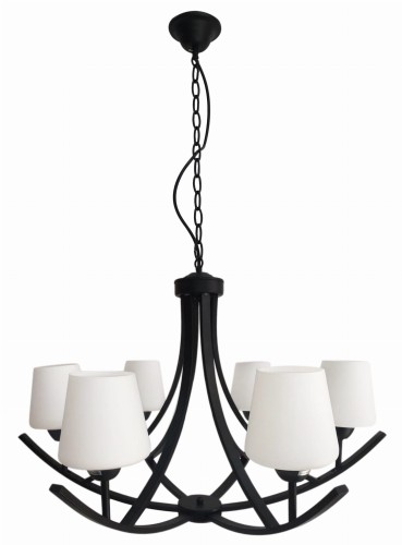 LONDYN LAMPA WISZĄCA 6X60W E27 CZARNY | Candellux 36-38845