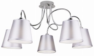 LUK LAMPA WISZĄCA 5X40W E14 CHROM | Candellux 35-70753