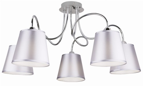 LUK LAMPA WISZĄCA 5X40W E14 CHROM | Candellux 35-70753