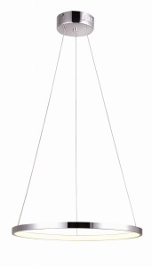 LUNE LAMPA WISZĄCA 30 OKRĄGŁY 18W LED 4000K CHROM | Candellux 31-64592