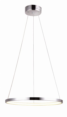 LUNE LAMPA WISZĄCA 30 OKRĄGŁY 18W LED 4000K CHROM | Candellux 31-64592